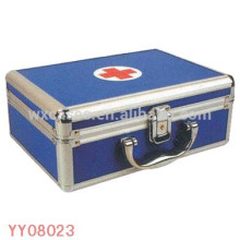 boîte médicale de portable en aluminium bleu